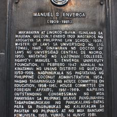 Manuel S. Enverga historical marker