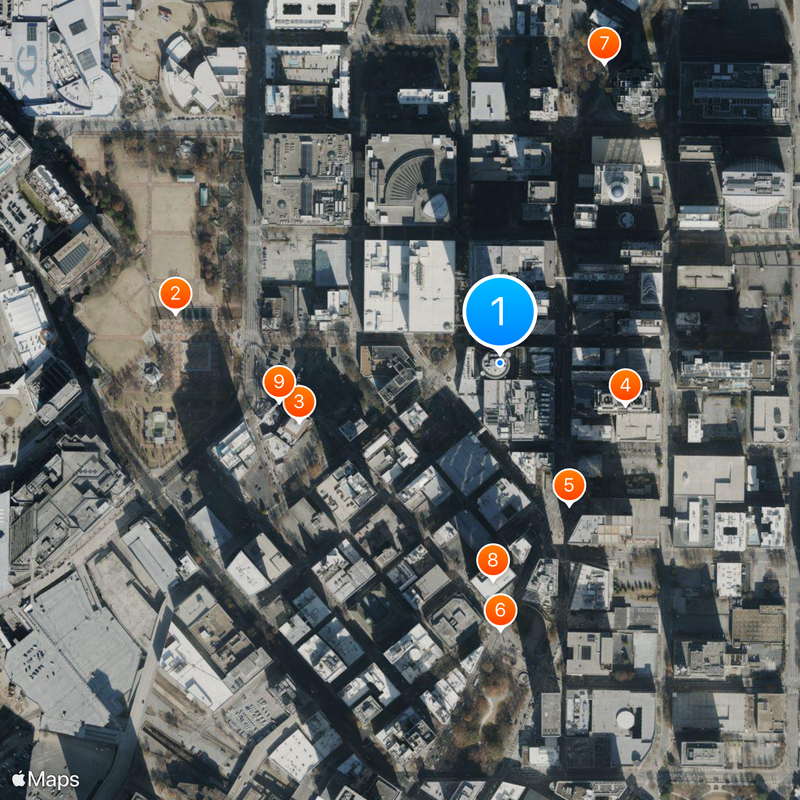 Westin Peachtree Plaza Hotel Map