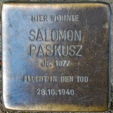 Stolperstein en memoria de Salomon Paskusz