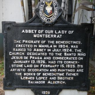 Abbey of Our Lady of Montserrat historical marker