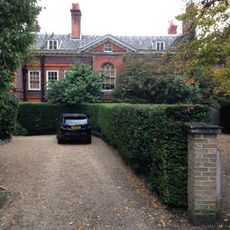 The Old Mansion And Attached Wall, Railings And Lamp Holder