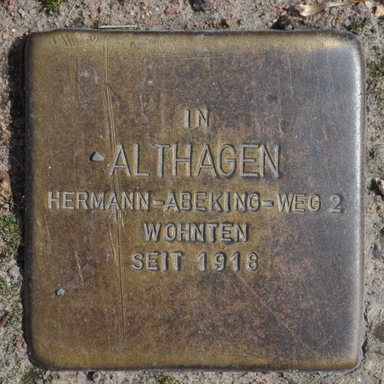 Stolperstein Althagen
