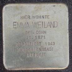 Stolperstein dedicated to Emma Weiland