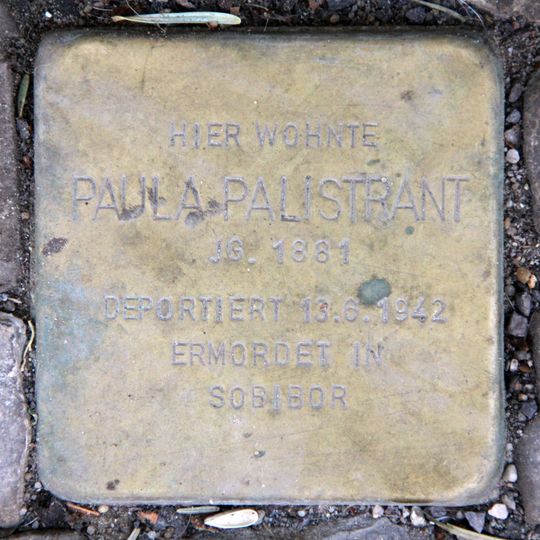 Stolperstein en memoria de Paula Palistrant