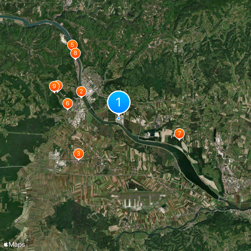 Krško Nuclear Power Plant Map
