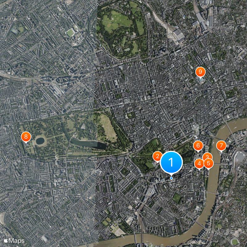 City of Westminster Kaart