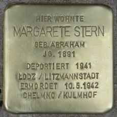 Stolperstein à la mémoire de Margarete Stern