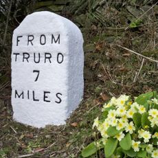 Milestone At West End Of Village