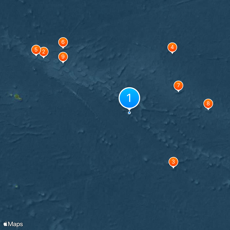 Archipiélago Tuamotu Mapa