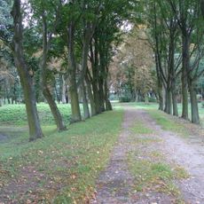 Park z aleją dojazdową od szosy Gruszczyce-Wojków