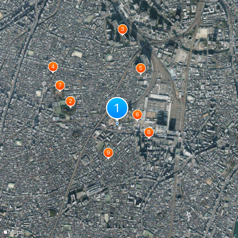 Seiryo Junior and Senior High school Map