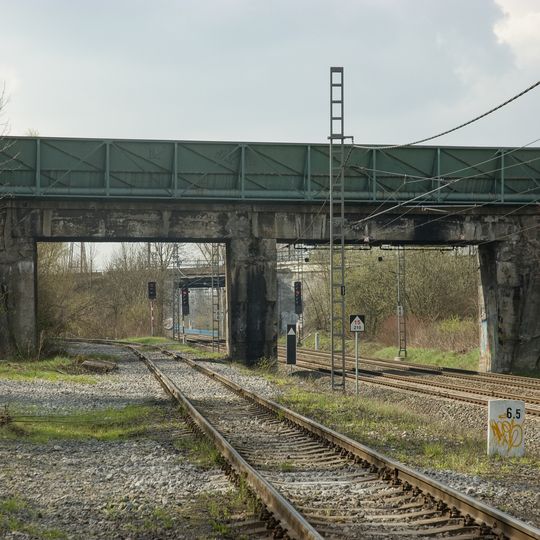 Most trati Nová huť – Vítkovické železárny přes trať Kunčice - Kunčičky