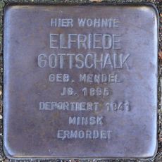 Stolperstein dedicated to Elfriede Gottschalk