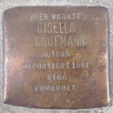 Stolperstein dedicated to Gisella Kaufmann