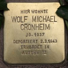 Stolperstein en memoria de Wolf Michael Cronheim