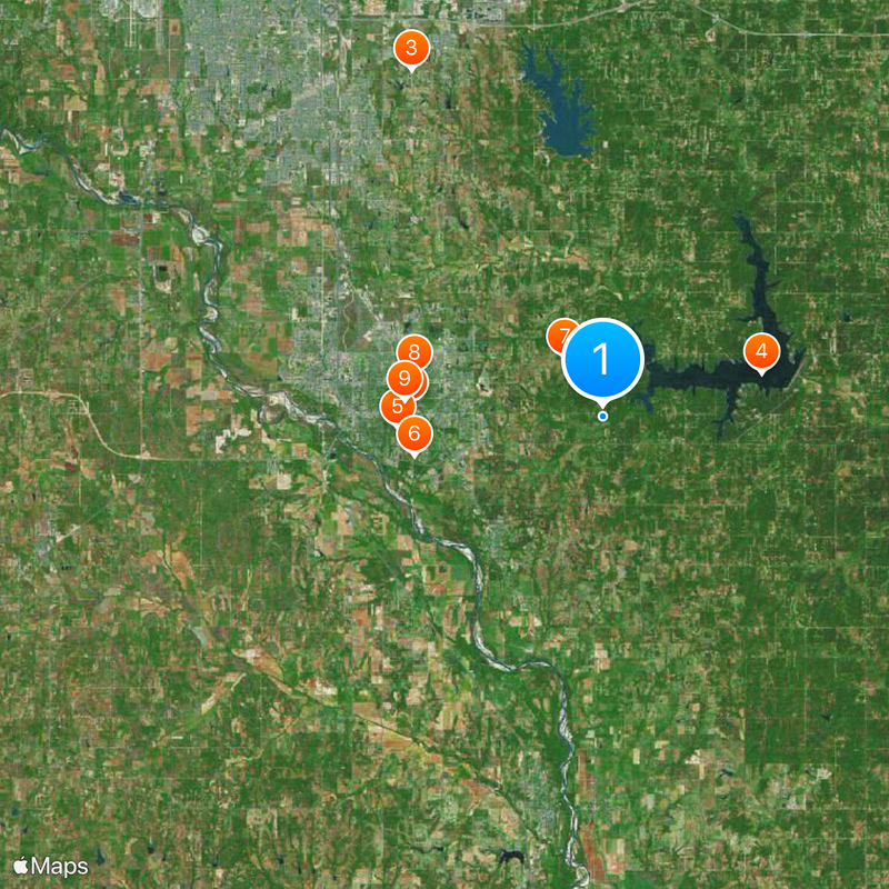 Cleveland County Map