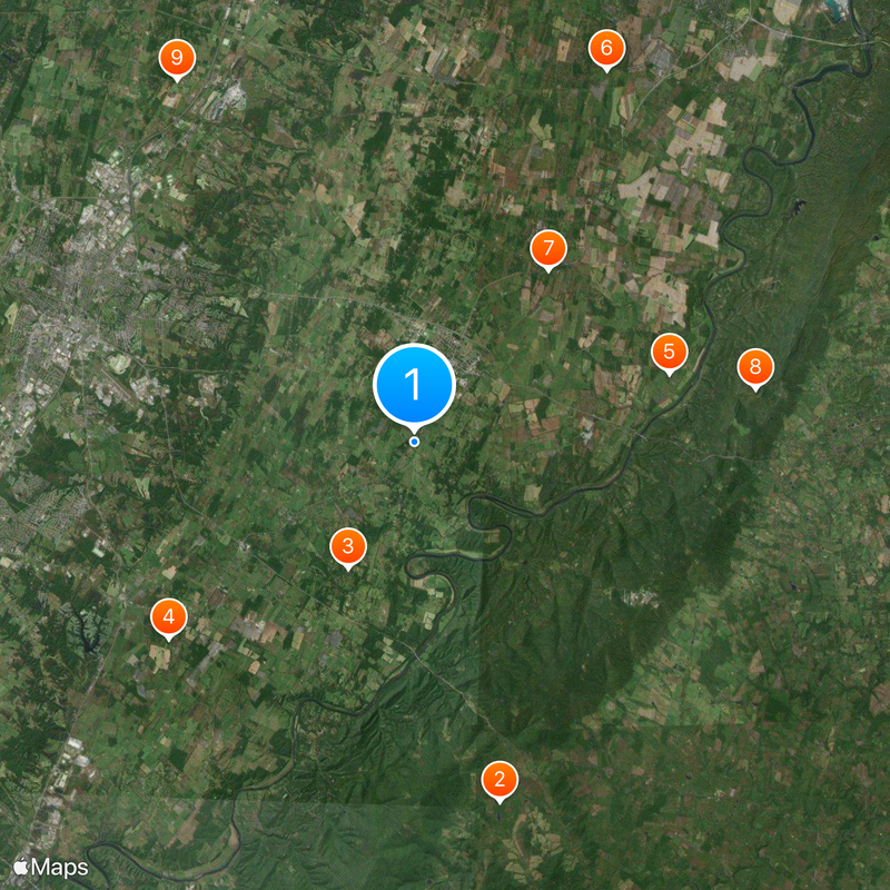 Contea di Clarke Mappa