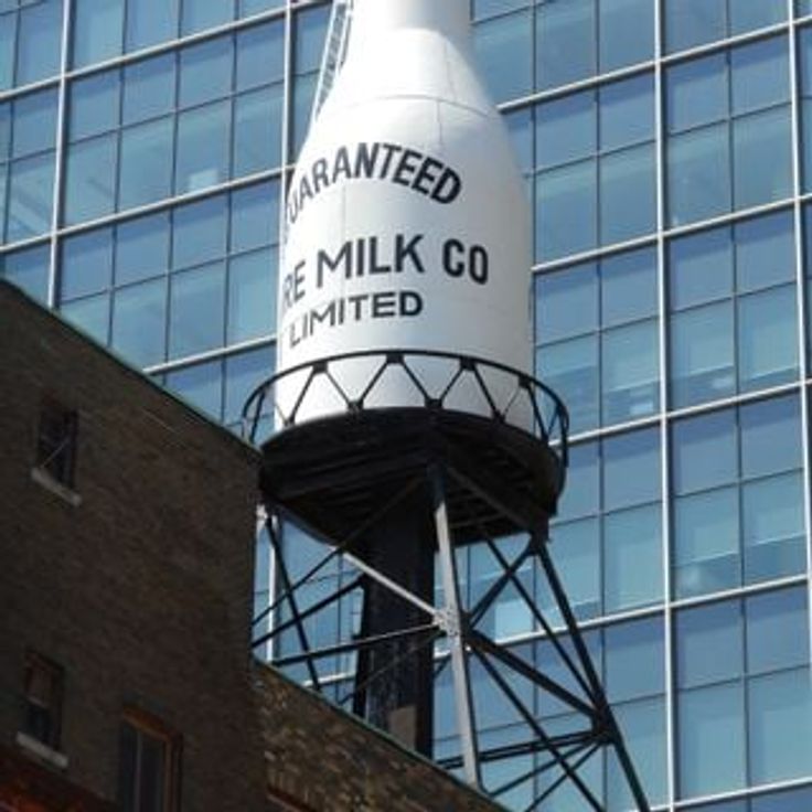 Guaranteed Pure Milk bottle