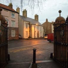Gate Piers Just To The West Of The Spa Baths