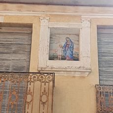 Ceramic panel of Our Lady with Jesus Child