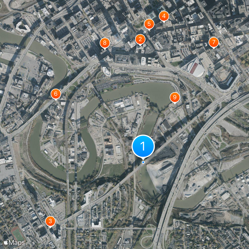 Hope Memorial Bridge Mapa