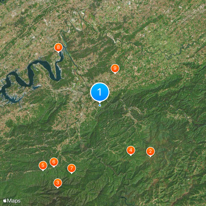 Contea di Cocke Mappa