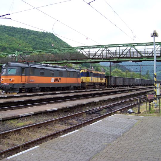 Footbridge over Ústí nad Labem-Střekov train station