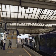 Ayr, Station Road, Railway Station, Canopies And Footbridge