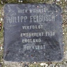 Stolperstein dedicated to Philipp Feibusch