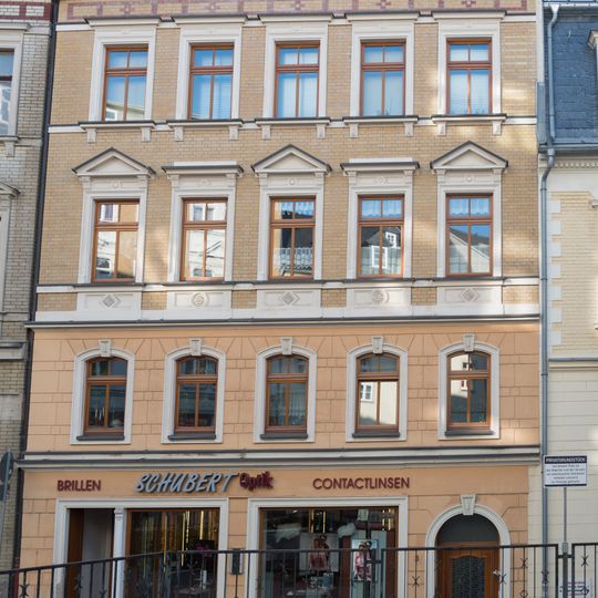 Mietshaus mit Läden, in geschlossener Bebauung Johannisgasse 3