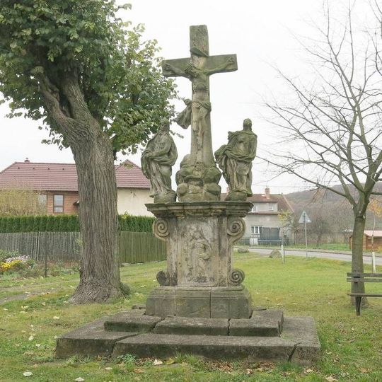 Socha Kalvárie na jihozápadním okraji Března