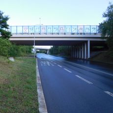 Bridge of Jižní spojka over Rabakovská street