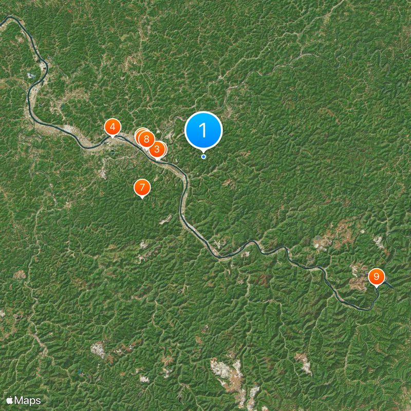 Kanawha County Karte