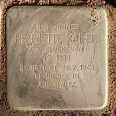 Stolperstein en memoria de Henriette Kaiser