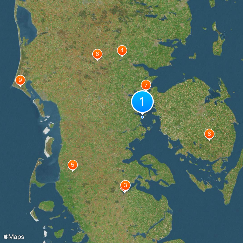 Southern Denmark Map