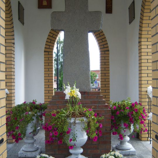 Cross-milestone in Licheń Stary