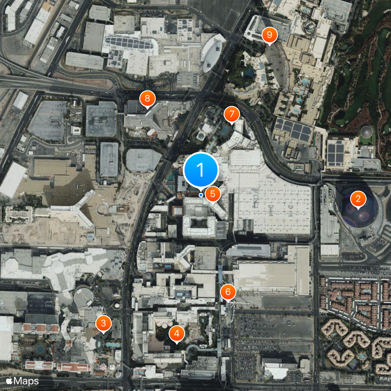 The Venetian Las Vegas Mappa