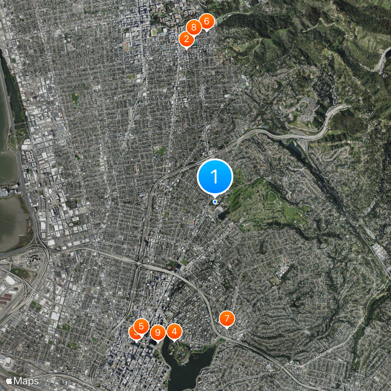 California College of the Arts Map