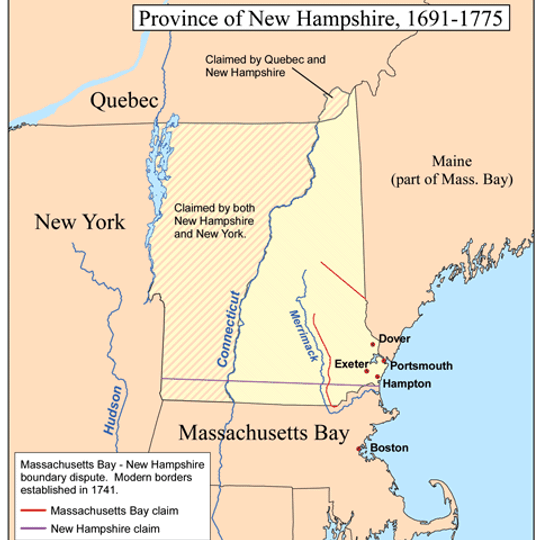 Northern boundary of Massachusetts