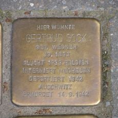 Stolperstein en memoria de Gertrud Sock