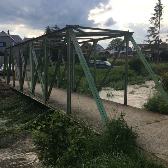 Lávka Třemošenské ulice přes Litavku v Příbrami