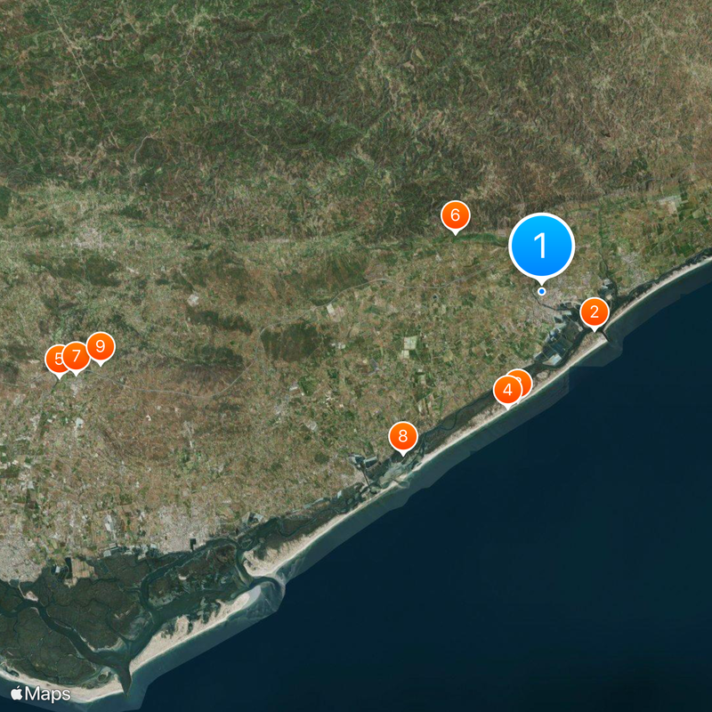 Tavira Mapa