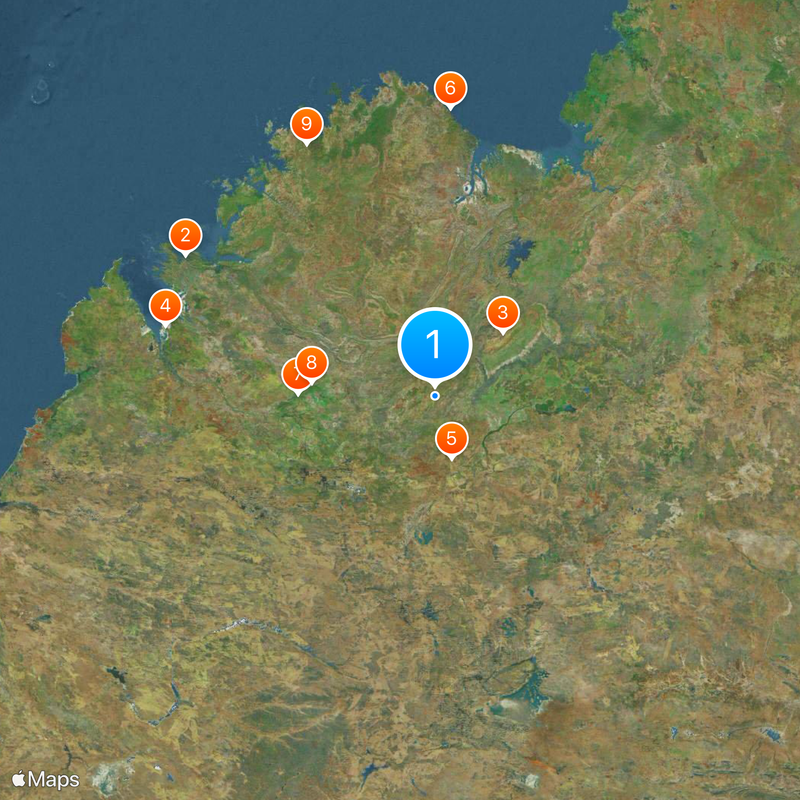 Canning Stock Route Mappa