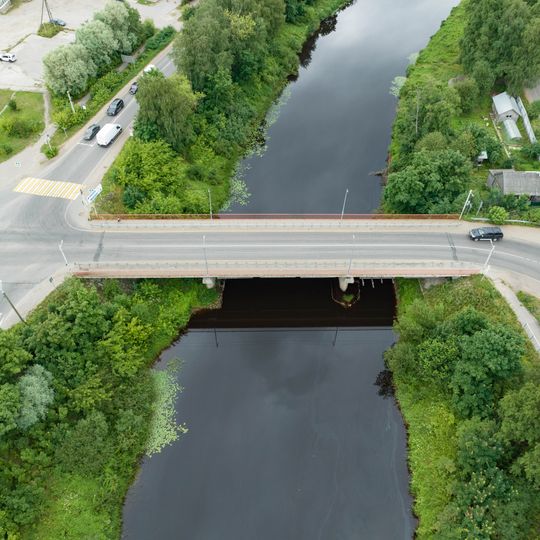 Megrega river automobile bridge