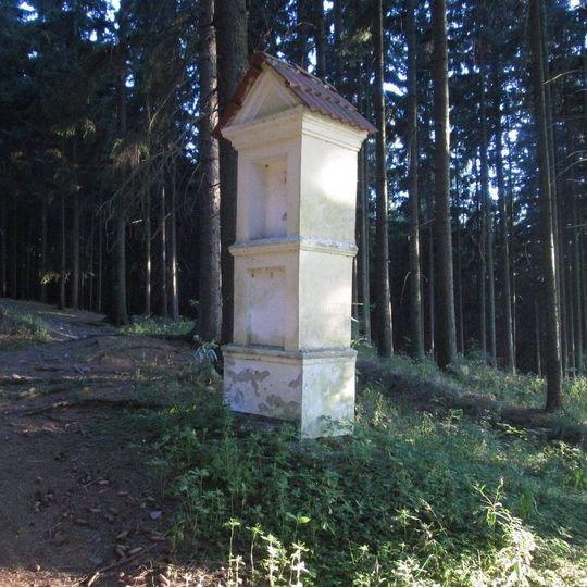 Kaplička na křížové cestě u Načeradce - 9. zastavení