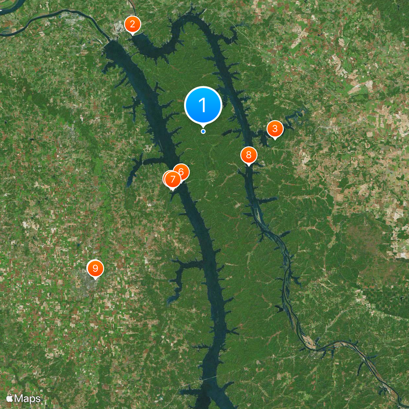 Land Between the Lakes National Recreation Area Carte