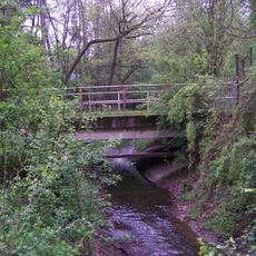 Bridge of Úhlavská street over the Kunratický potok