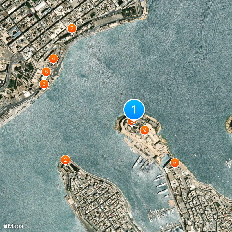 Fort Świętego Anioła Mapa