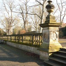 Former castle terrace in the Von-Alten-Garten