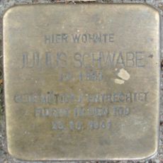 Stolperstein en memoria de Julius Schwabe